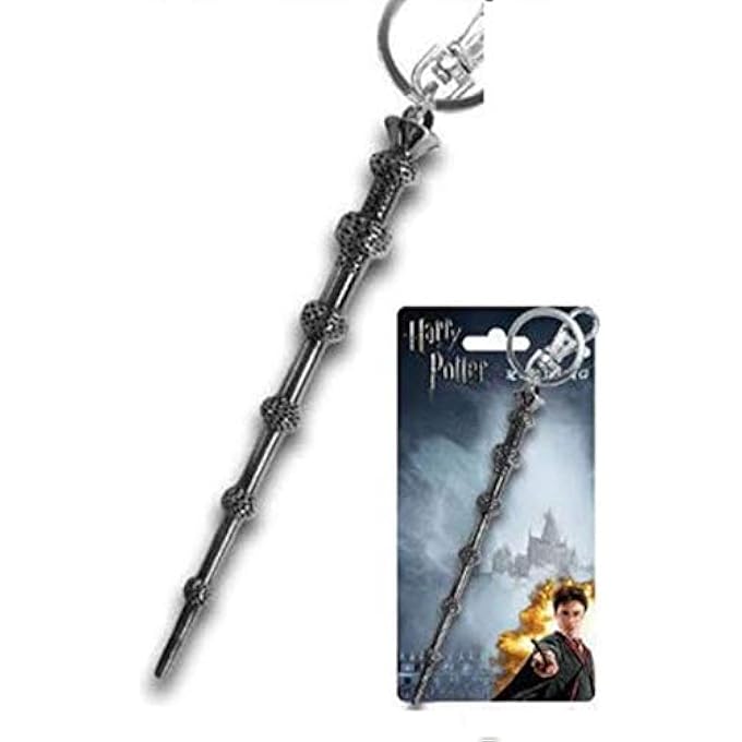 PEWTER REPLICA WANDS KEY RINGS COLLECT THEM ALL