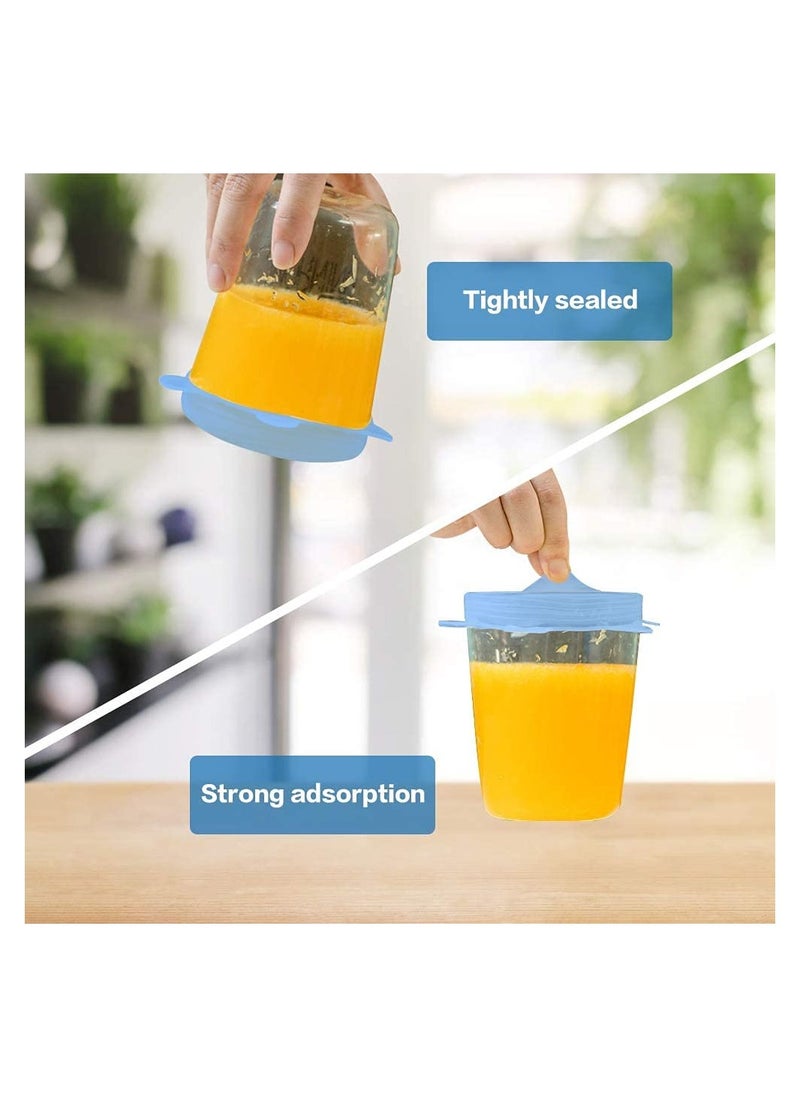 KASTWAVE - Silicone Stretch Lids 12 Pack Reusable Silicone Food Covers Expandable To Fit Various Shape of Containers Dishes Bowls Alternative To Cling Film Non-Toxic - Image 1