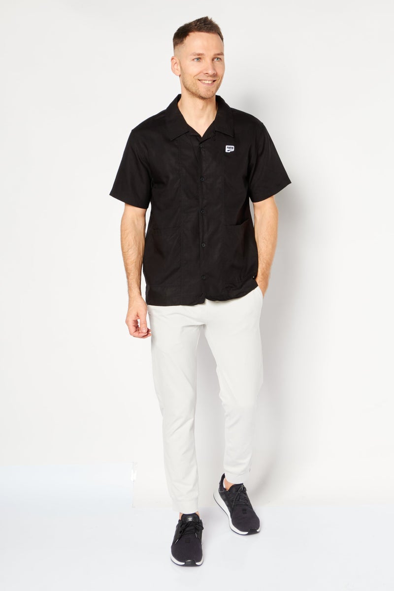 PUMA Men Sportswear Fit Down Town Outdoor Shirt, Black - Image 2