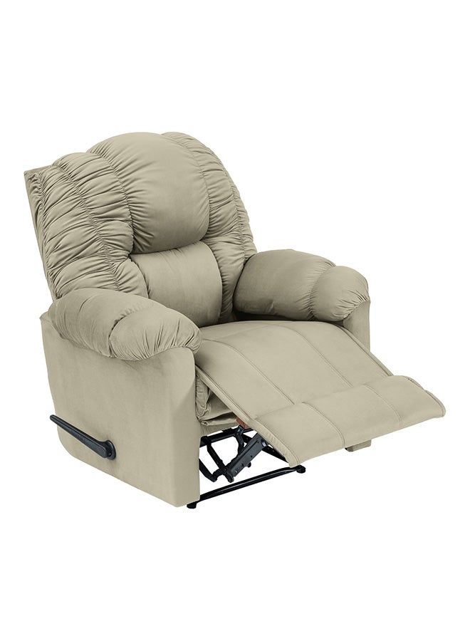 BACK COMFORT ComfyChair | Velvet Recliner Chair - Light Beige - 90×80×105 cm - Image 2