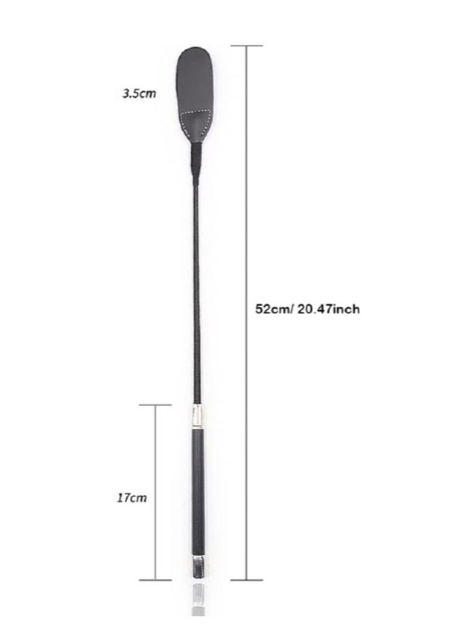 Generic Real Riding Crop Jump Bat with Leather Top, Slapper Horse Whip Black Crops for Horses Equestrianism - Image 3