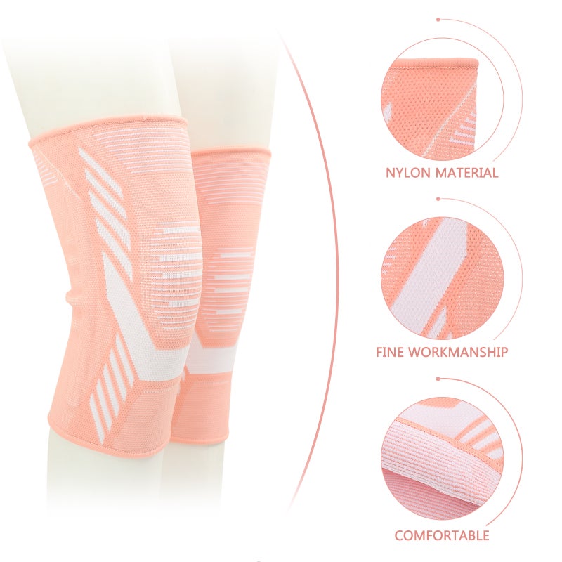 1 Pair of Elastic knee Non-skid knee Comfortable Knee Sleeve Sports Knee Cover - Image 3