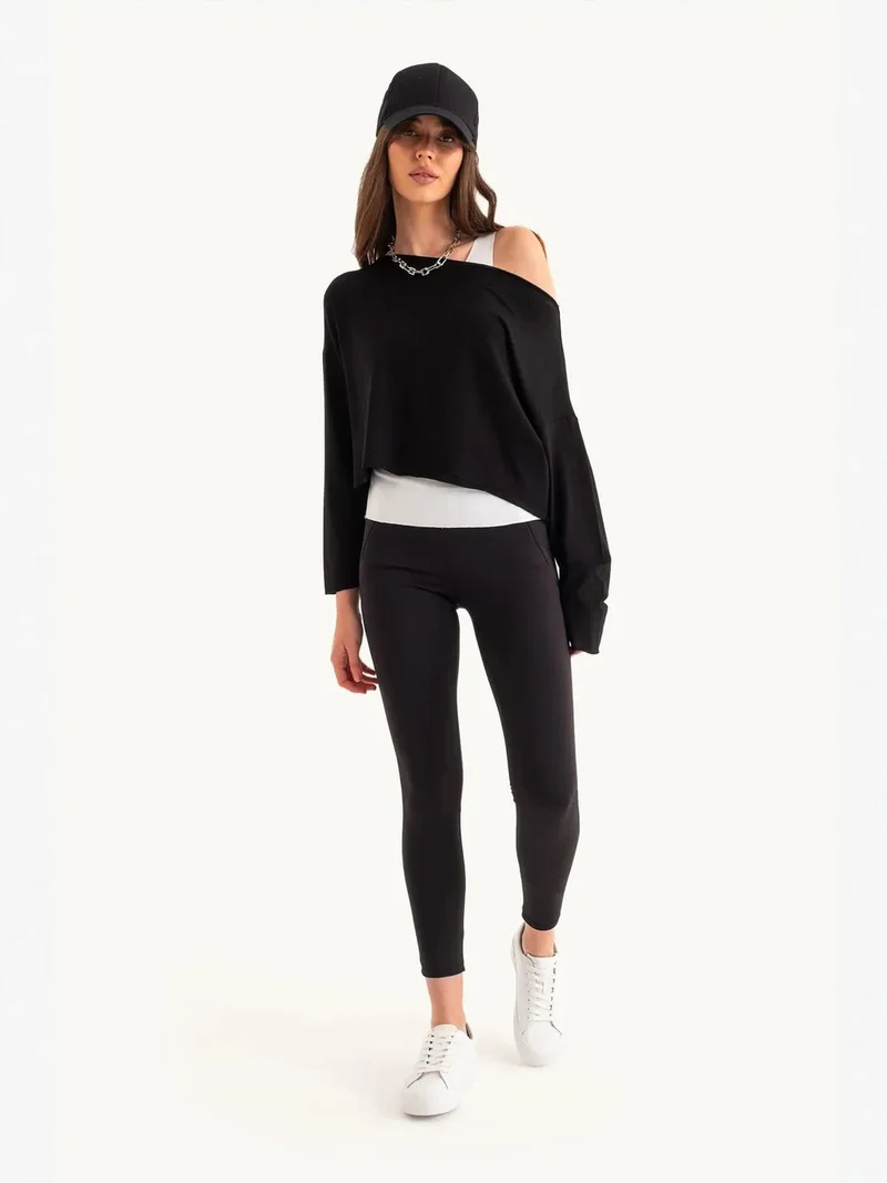 HICCUP High Waist Leggings with a Pocket Detail