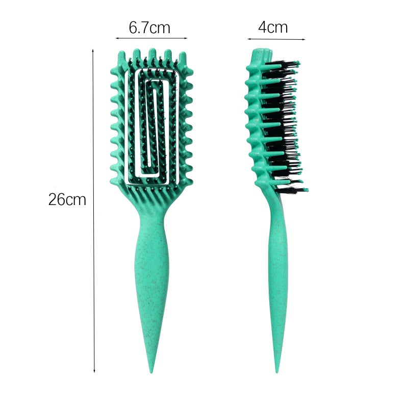MMBVSZ Curly Hair Brush Candybrush Curl Defining Brush for Detangling Shaping and Defining Curls for Women, Men, Wet & Dry Hair (Green) - Image 4