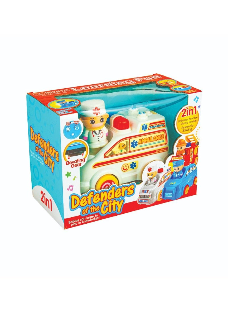 Learning Fun 2 in 1 Defender of The City Ambulance - 35303C - Image 4