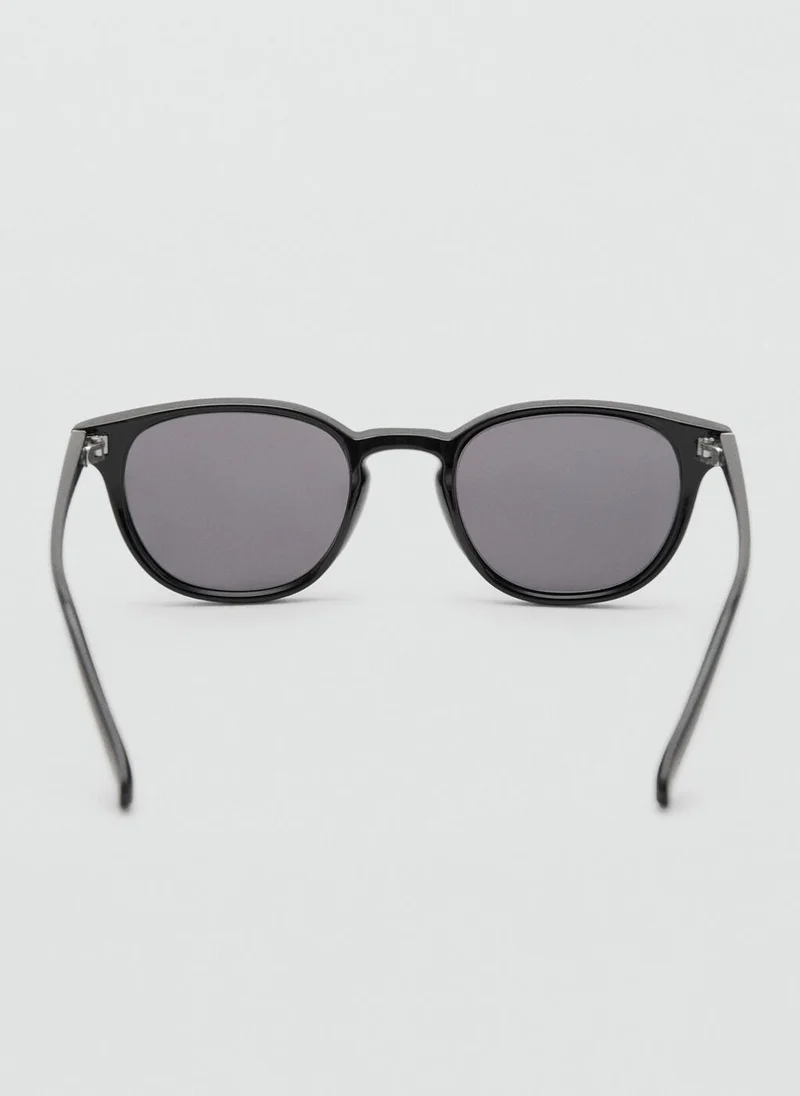 Mango Man Round-framed sunglasses