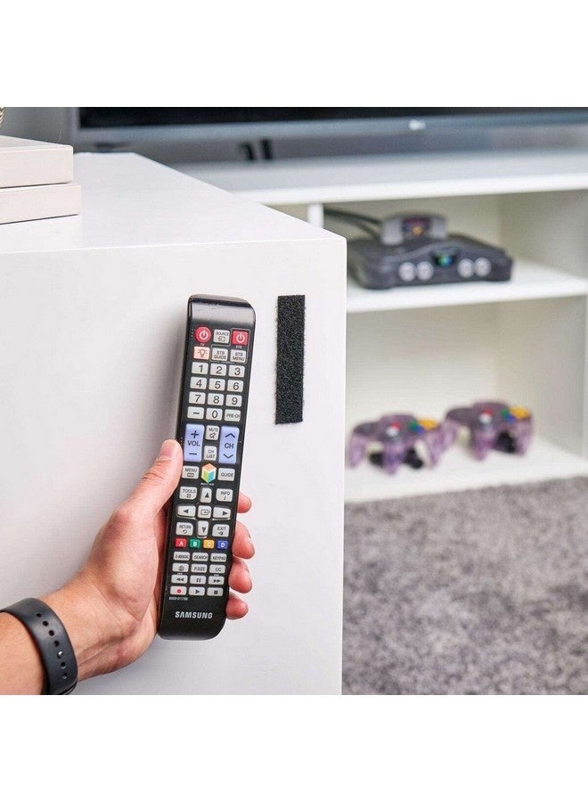 Wrap-It Storage 8-Sets Stick-Em Adhesive Backed Hook and Loop Fastener Strips Black 3.5 x 0.75 Inch 408-AS-35BL - Image 3