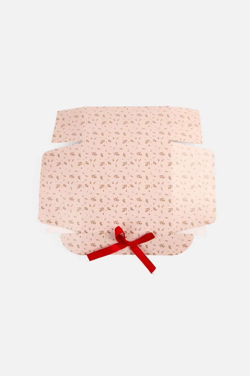 Muy Mucho 1 Pc Printed Small Folding Box, Old Rose