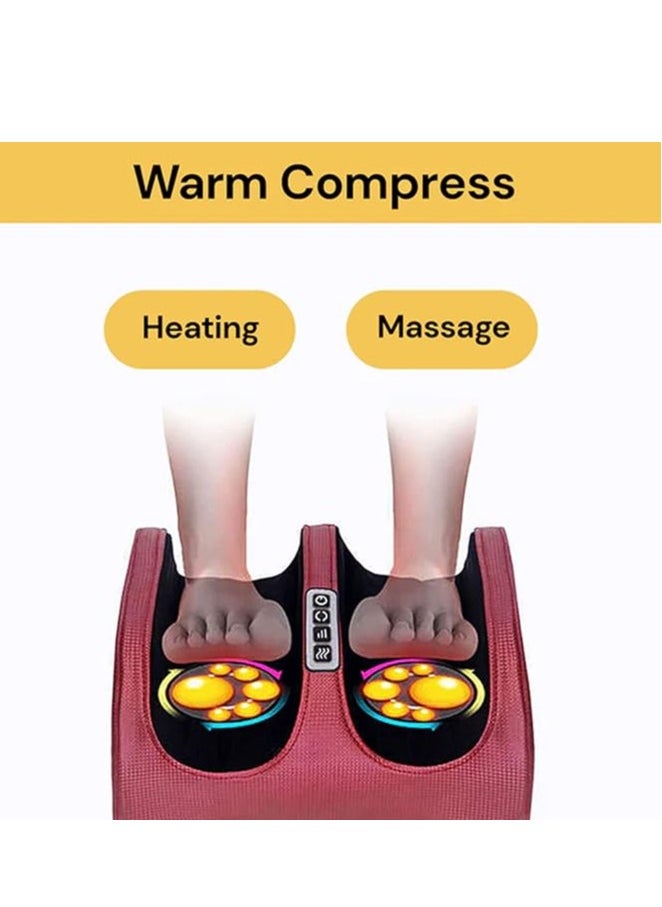 Generic - Electric Shiatsu Foot Massager Kneading Rolling Vibration Machine Heating Therapy Calf Leg Reflexology Feet Tissue Muscle Pain Relief - Image 1