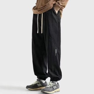 Overalls mens American retro casual pants mens trousers Japanese fashion brand ankle-tied pants mens summer thin Black - pzsku/Z41492B89935A89B009C2Z/45/1746223346/0e8feaa6-9e67-4645-a1c5-c7a1fcb7b68a
