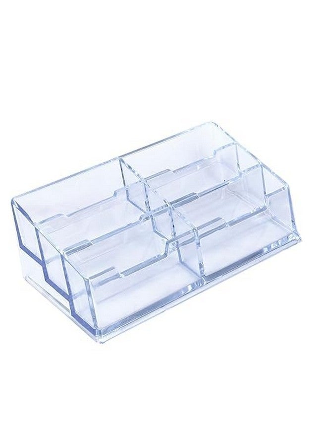 سنديا حامل بطاقات عمل SNDIA بستة طبقات، حامل بطاقات زيارة منظم، حامل بطاقات شفاف، حامل عرض للمكتب (شفاف) - Image 1