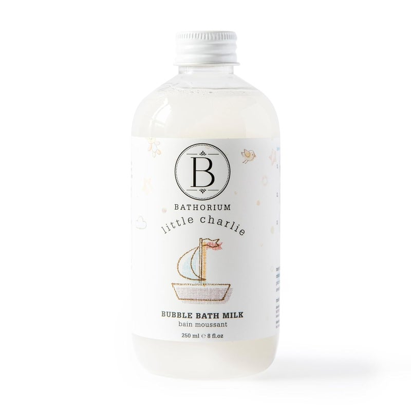 Bathorium Little Charlie Bubble Bath Milk Gentle Nourishing for Babies Enriched with Coconut Milk Oatmeal Safe for Sensitive Skin 8 floz - Image 1
