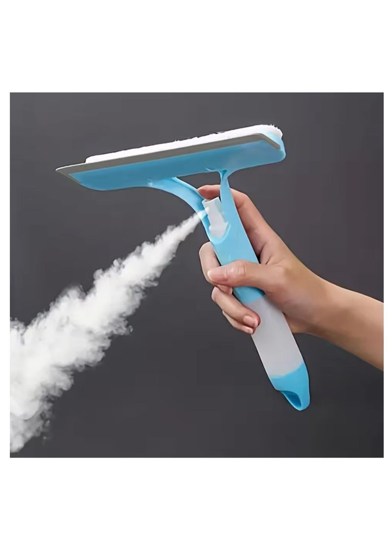 BLUE CORAL Household Multifunctional Glass Cleaning Tool With Watering Can 3-In-1 Mirrors Glass Scraper Window Scraper  - Image 1