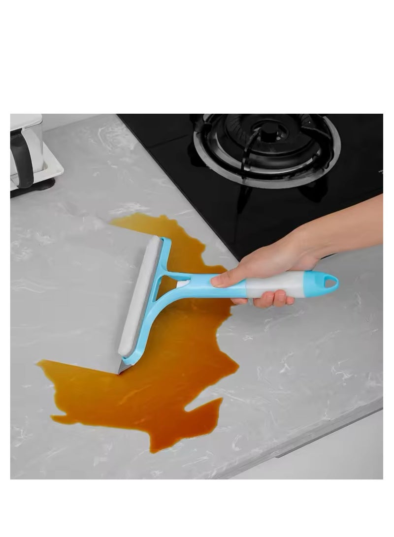 BLUE CORAL Household Multifunctional Glass Cleaning Tool With Watering Can 3-In-1 Mirrors Glass Scraper Window Scraper  - Image 4