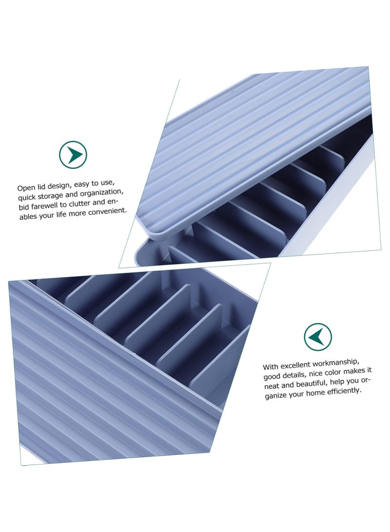 Oasisgalore 1 Pcs Box Storage Box Electronics Charging Cord Organizer （Blue）Electrical cords concealer Accessories - Image 4