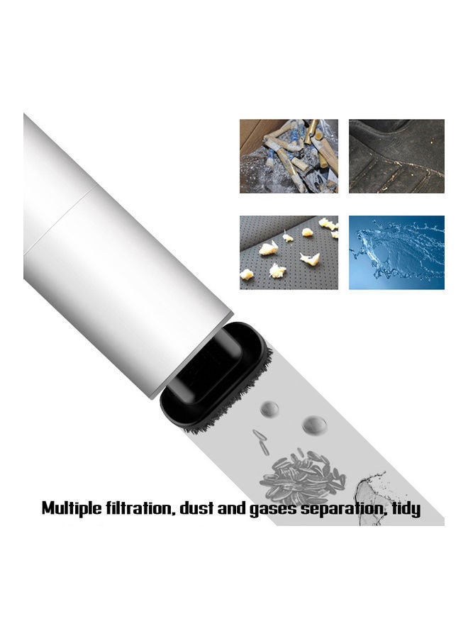 NIBEMINENT Car & Home Hold Small Scale Portable 120W High-Power Wet And Dry Vacuum white - Image 4