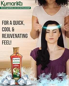 Kumarika Revitalize Cooling Oil 200ml Noursishes relaxes and cools with 100 Natural extracts message and remove the stress with cooling relaxation - Image 5