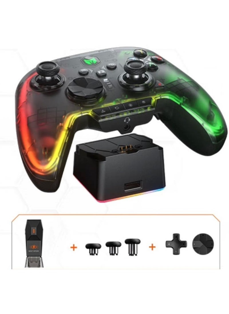 Generic Professional Wireless Gamepad BIGBIGWON Rainbow 2 Pro Elite Controller the Game Changer of FPS Hall Trigger Joystick 1000mAh Battery 1000Hz Polling Rate 6-Axis Gyroscope 2.4G Bluetooth Wired connect  - Image 2