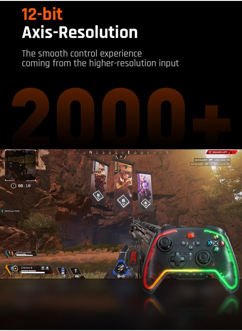 Generic - Professional Wireless Gamepad BIGBIGWON Rainbow 2 Pro Elite Controller the Game Changer of FPS Hall Trigger Joystick 1000mAh Battery 1000Hz Polling Rate 6-Axis Gyroscope 2.4G Bluetooth Wired connect - Image 1