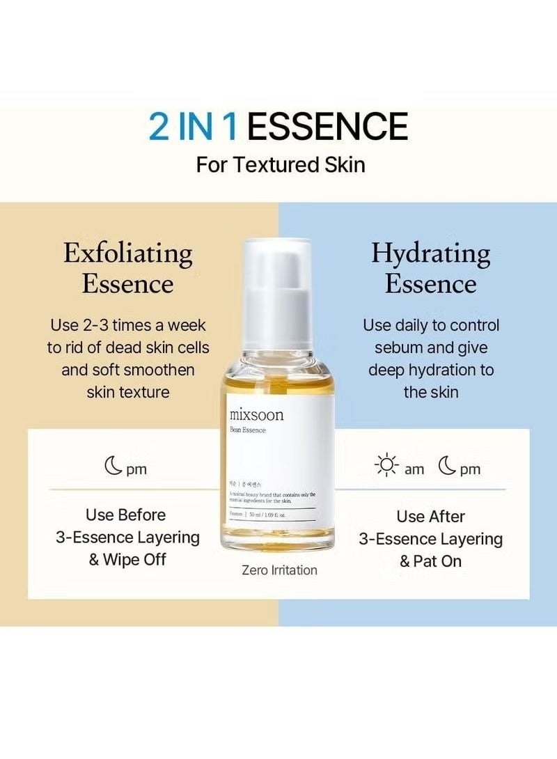 mixsoon mixsoon [Mixsoon] Bean Essence 1.69 fl oz / 50ml | Natural fermented soybean serum for moisturization and skin nourishment | Cruelty Free  - Image 3