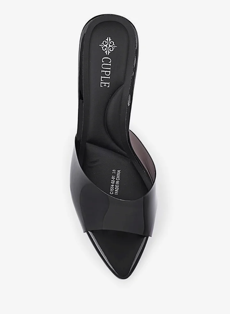 Cuple Black Cuple Elegant Heeled Sandals for Women for Women | Best Price UAE