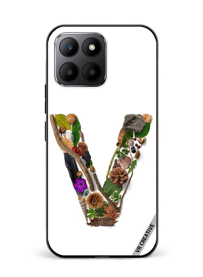 VR CREATIVE غطاء حماية لجهاز Honor 70 Lite بتصميم حرف V متعدد الألوان - Image 1
