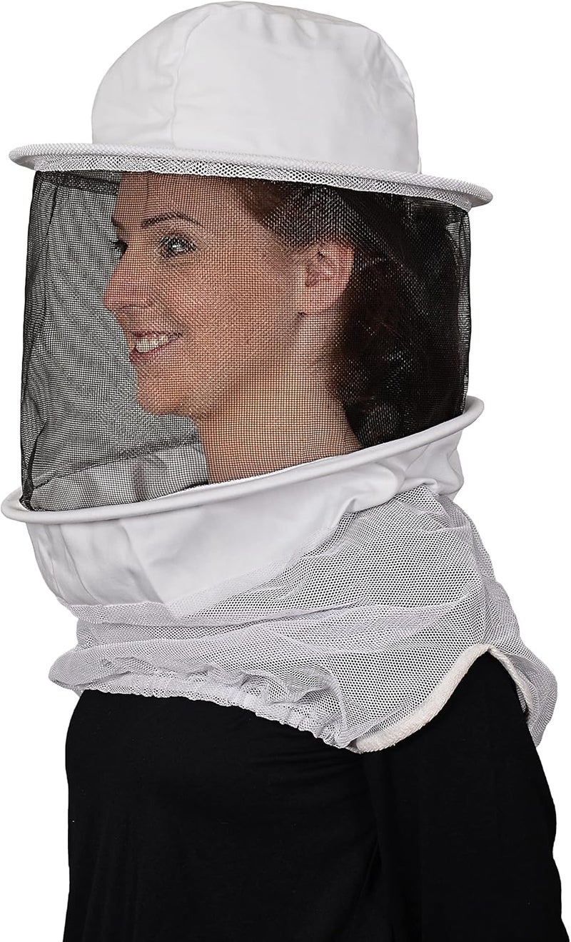Humble Bee 210 Polycotton Beekeeping Veil with Round Hat - Image 3
