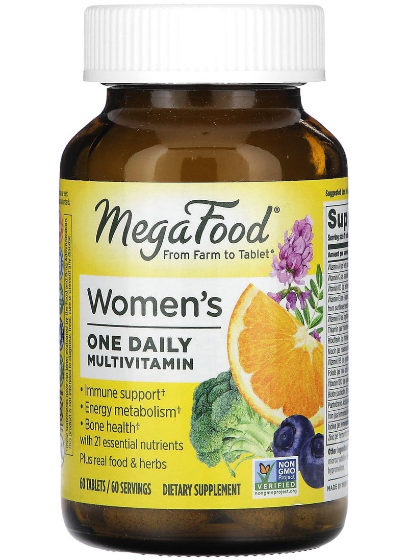 MegaFood - Women’s One Daily Multivitamins, 60 Tablets - Image 1