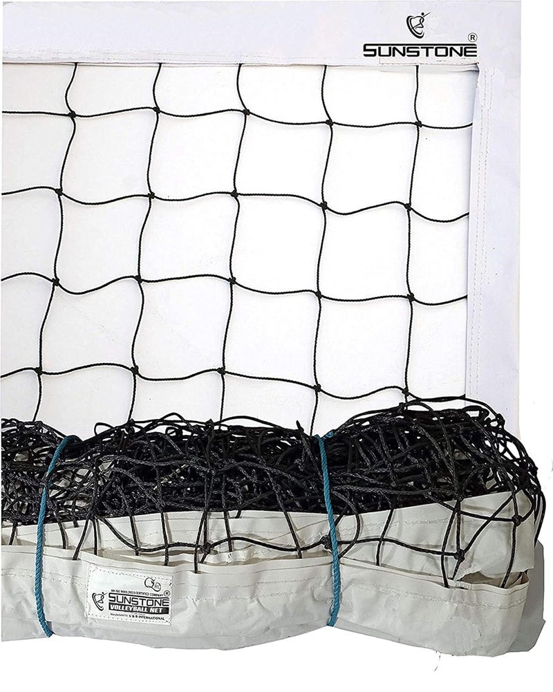 Sun Stone Volleyball Net F700 4 Side TETRON Tape Heavy Duty Nylon Standard Size - Image 1