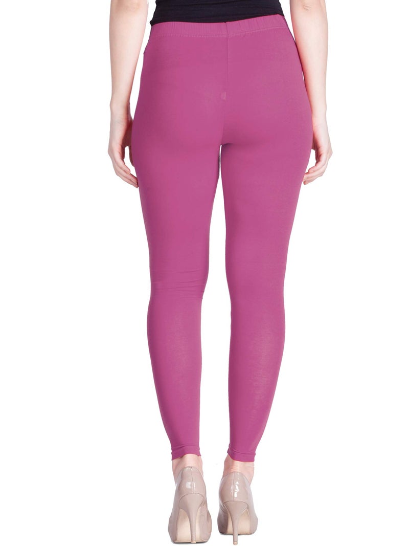 Lyra Women Solid Premium Cotton Ankle length Leggings | Mid-Waist | Fashionwear - Image 4
