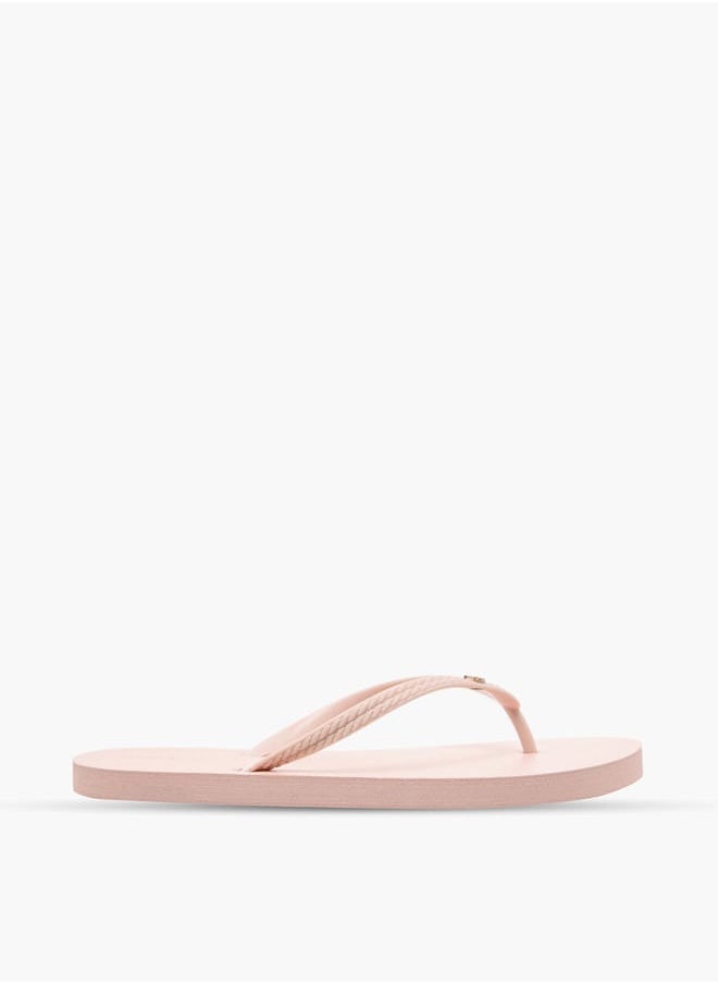 Flora Bella By Shoexpress - Women's Solid Slip-On Thong Slippers - Image 1