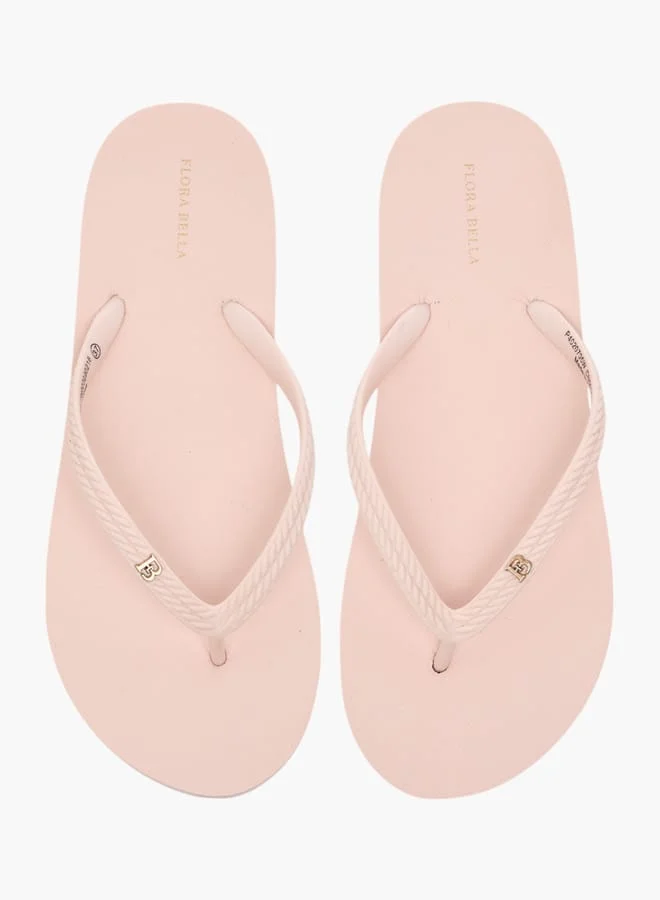 Flora Bella By Shoexpress Women's Solid Slip-On Thong Slippers