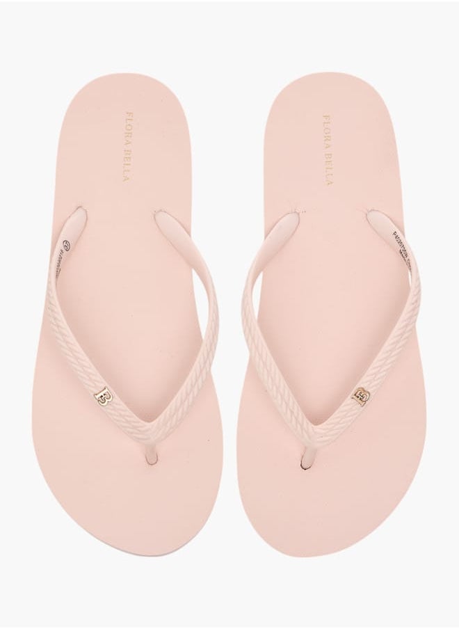 Flora Bella By Shoexpress - Women's Solid Slip-On Thong Slippers - Image 1