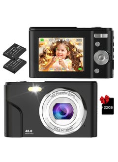 Generic Digital Camera Autofocus Vlogging Camera Fhd 1080P 48MP With 16X Digital Zoom Compact Camera Portable Mini Camera Black  - Image 1