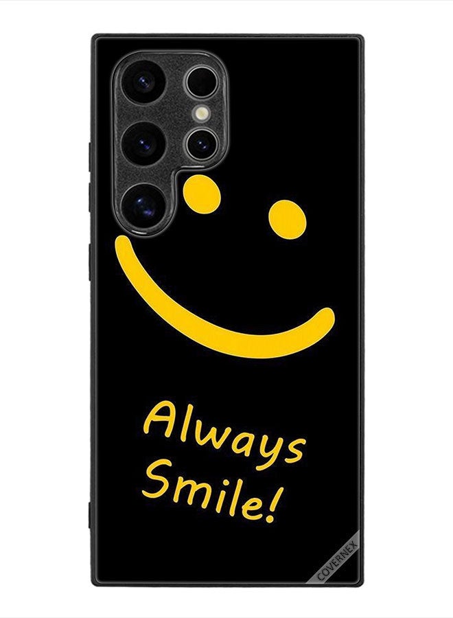 Covernex Protective Case Cover For Samsung Galaxy S24 Ultra Always Smile - Image 1