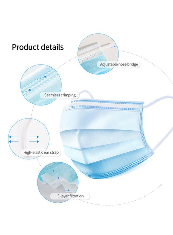 NIBEMINENT 25-Piece 3-Layered Disposable Face Mask - Image 4