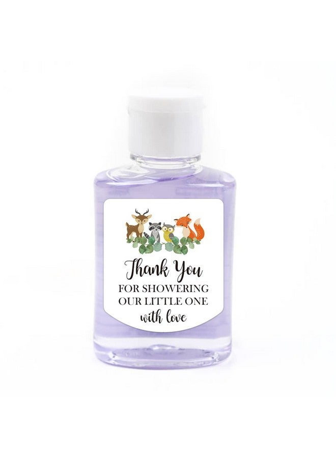 EKSPLODI Hand Sanitizer Labels Thank You for Showering Our Little One with Love Stickers, Baby Shower Favor Stickers, Safari Baby Shower Party Favors., Green, 1.26 inch x 1.39 inch - Image 3