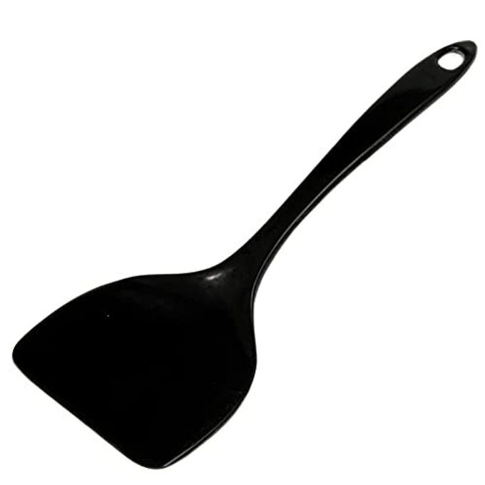 Chef Craft Basic Melamine Jumbo Turner/Spatula, 11.75 inch, Black
