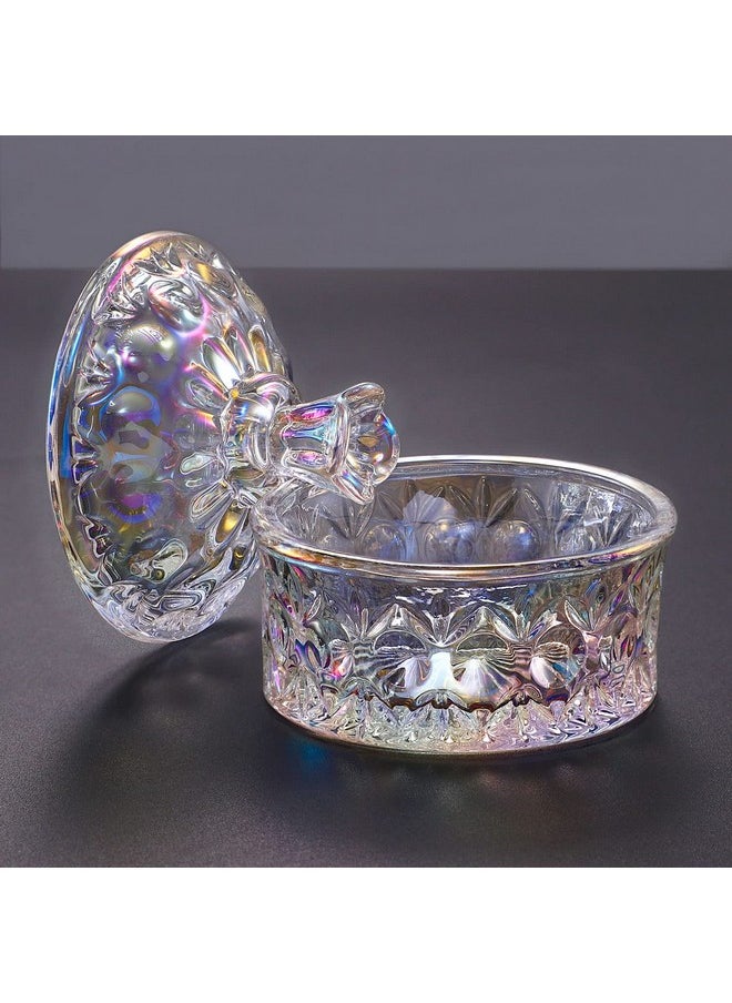 Noverlife Glass Nail Dappen Dish With Lid Dazzling Crystal Dappen Bowl For Holding Nail Art Acrylic Liquid & Powder Nail Art Glassware With Lid For Nail Decor Manicure Care Dappen Monomer Holder  - Image 3