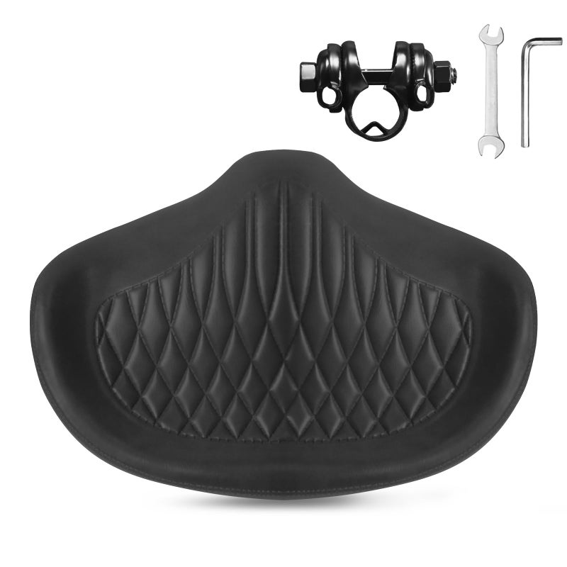 BUCKLOS New Noseless Bike Seat for Comfort Men&Women Extra Wide Bicycle Seat Cushion Oversized Comfortabele Foam Padded Bike Saddle for Peloton Exercise Bike Ebike Cruiser Bikes - Image 1