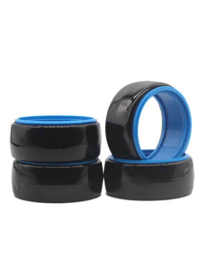1:10 Drift Tire Bald Head Shockproof Belt Liner Double-layer Drift Tire Leather Aggregate Cherry Blossom 94123, Etc.-Color:Blue  - Image 1