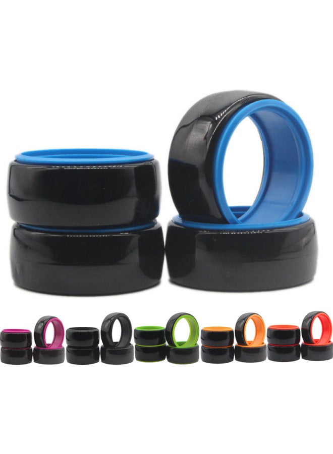 1:10 Drift Tire Bald Head Shockproof Belt Liner Double-layer Drift Tire Leather Aggregate Cherry Blossom 94123, Etc.-Color:Blue  - Image 2
