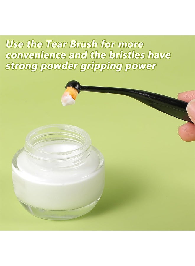 Pro Applicator Brush for Pets, 4 Pcs Tear Stain Remover with Washable Superfine Fiber Long Tapered Bristles for Safe Application - Image 5