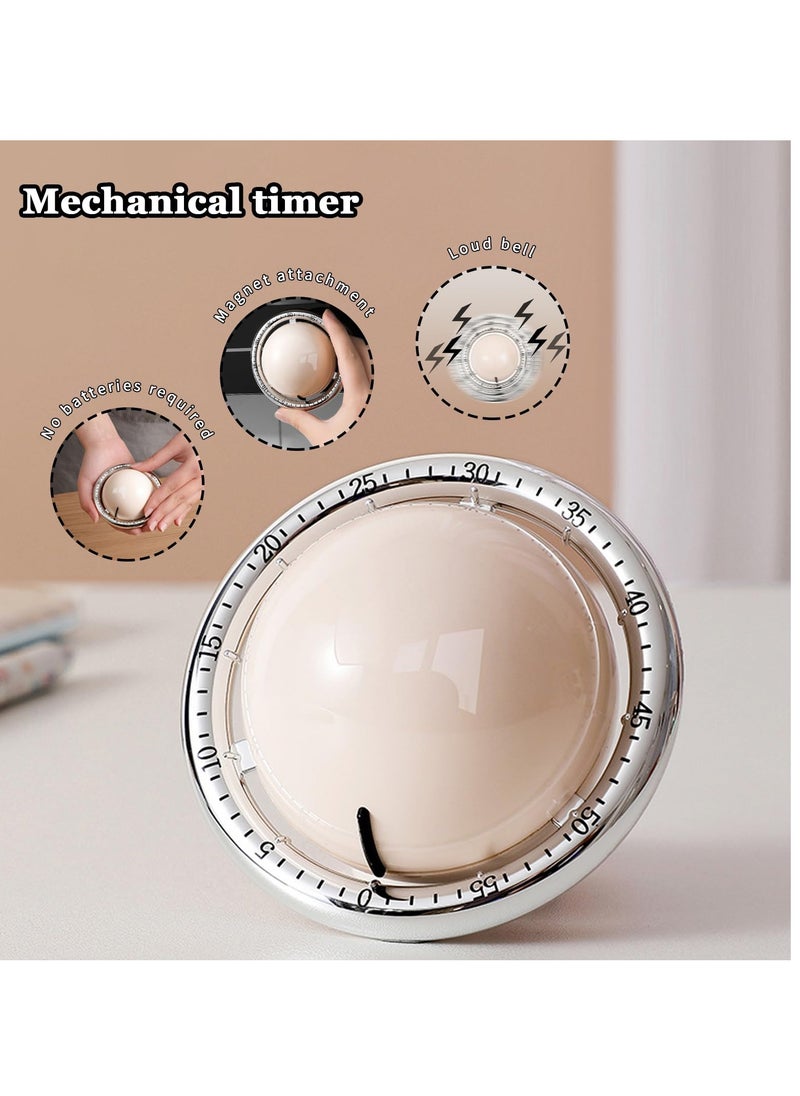 SYOSI - Planets Shaped Mechanical Timer, 60-Minute Manual Wind-Up Countdown Timer with Loud Alarm for Classroom, Kitchen, Study, Cooking, and Home - Image 1