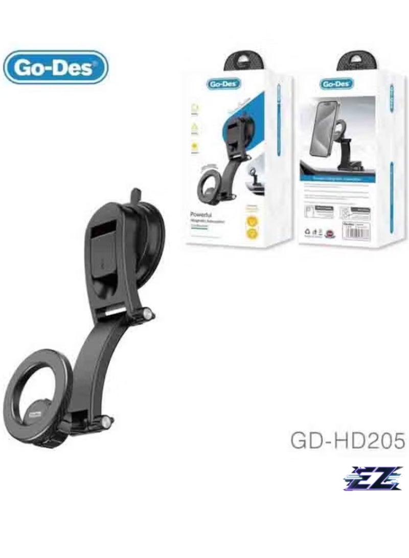 ELTRAZONE Powerful Magnetic Adsorption Car Bracket – Strong Suction Mobile Holder (Black) - Image 2