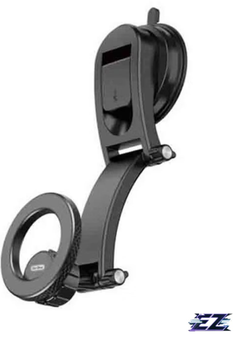 ELTRAZONE Powerful Magnetic Adsorption Car Bracket – Strong Suction Mobile Holder (Black) - Image 3