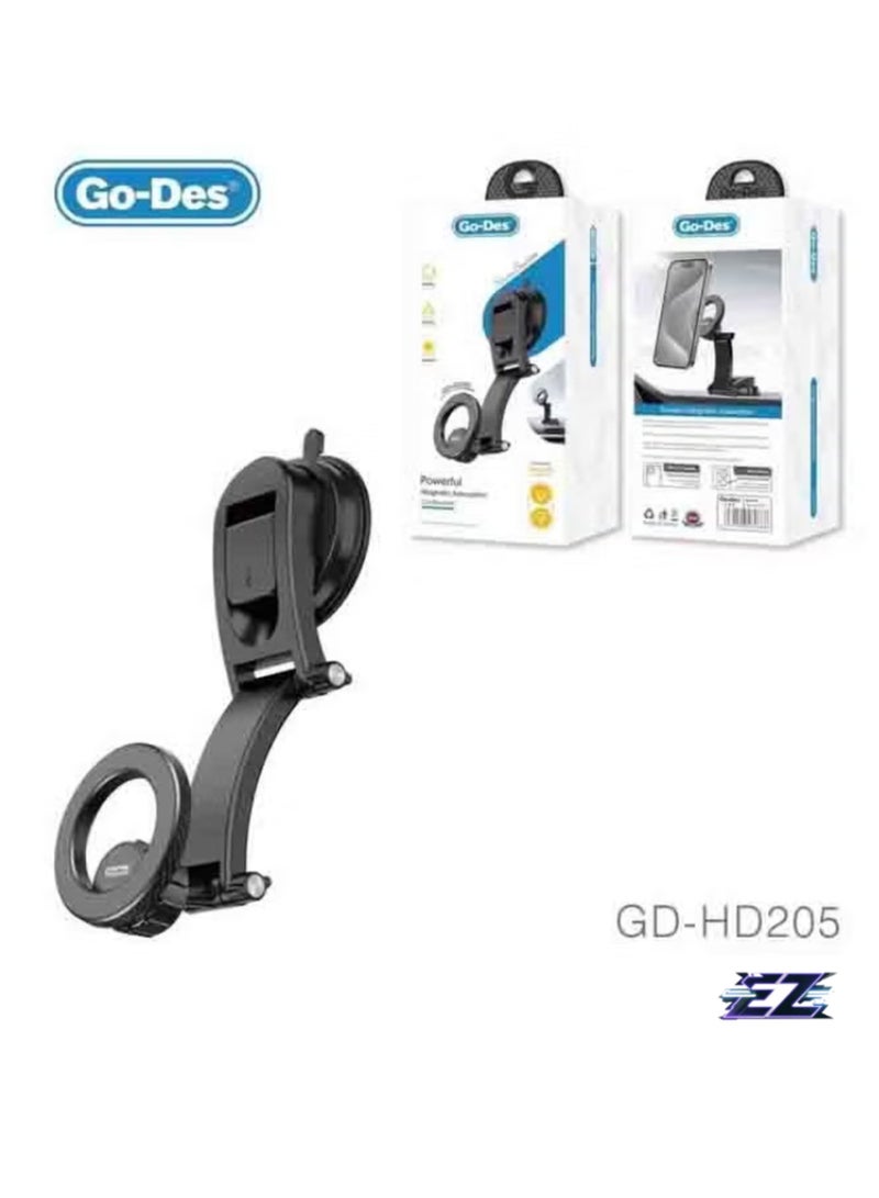 ELTRAZONE Powerful Magnetic Adsorption Car Bracket – Strong Suction Mobile Holder (Black) - Image 4