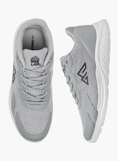 Oaklan by Shoexpress Textured Sports Shoes with Lace-Up Closure