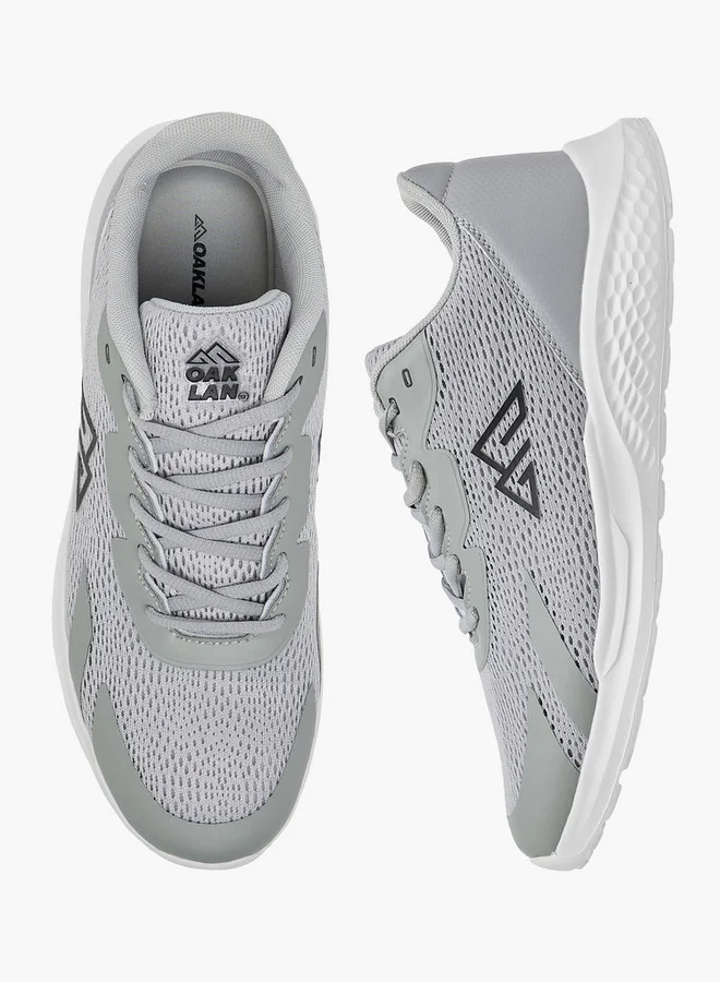 Oaklan by Shoexpress Textured Sports Shoes with Lace-Up Closure