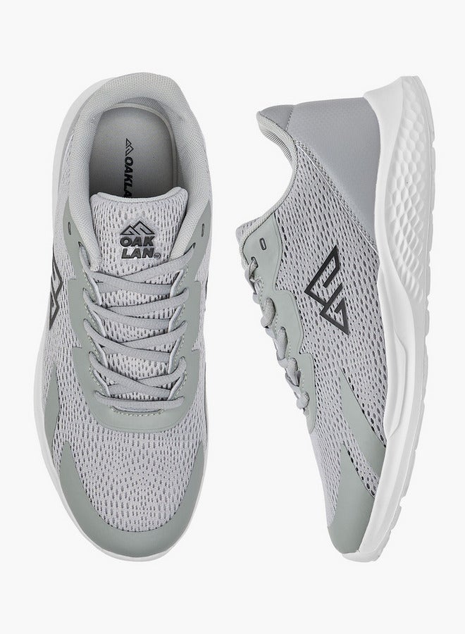 Oaklan by Shoexpress Textured Sports Shoes with Lace-Up Closure  - Image 1